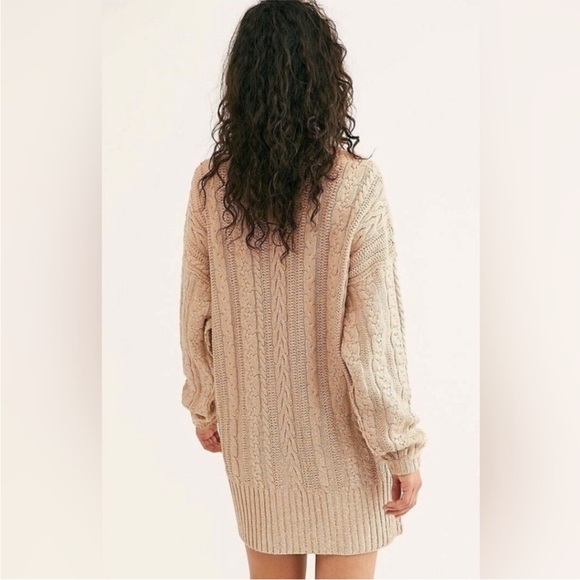 #92. NWT Free People Good as Gold sweater dress - Picture 3 of 9